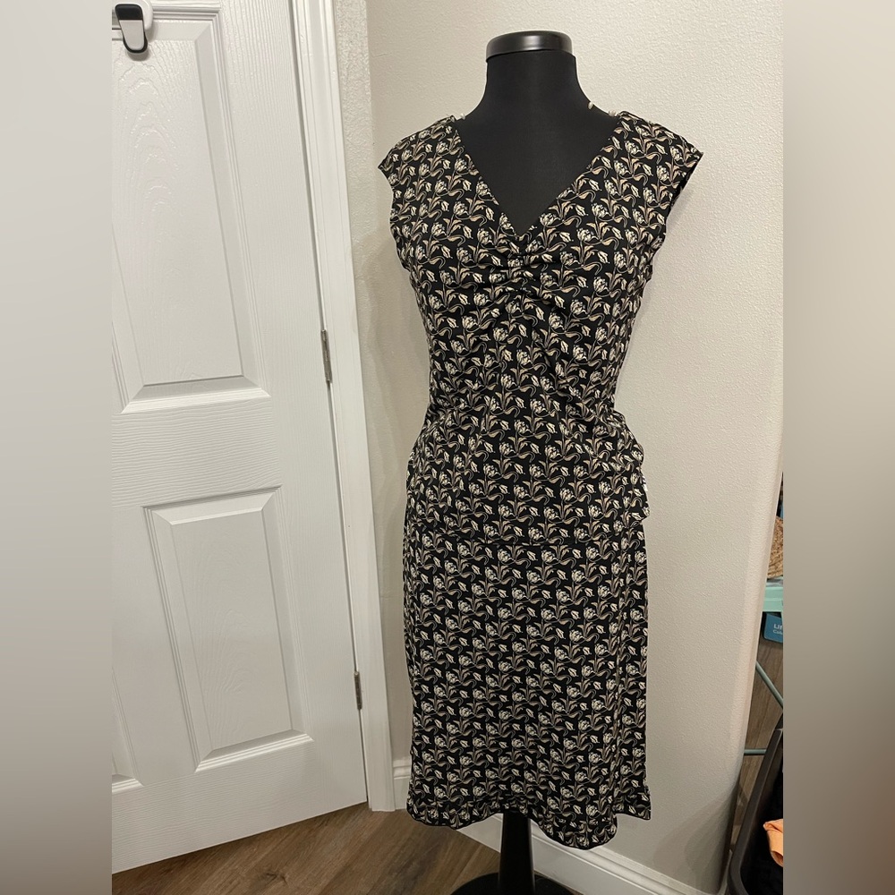 Studio M Black and White Patterned Pencil Skirt